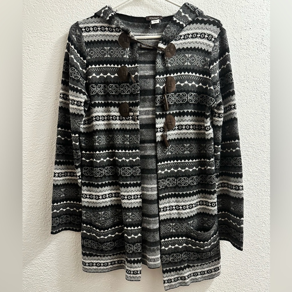 Kerisma Women’s Part Cashmere Cardigan Size m